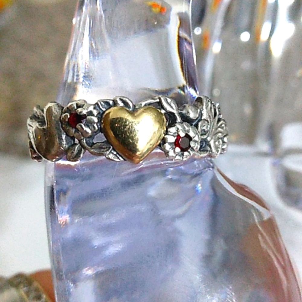 Sterling & 14k WOW! ring.